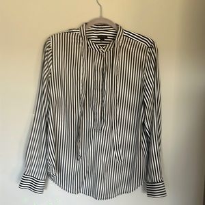 Black and white blouse